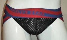 Red & Blue Mesh Sports Jockstrap - Gay, Party - FREE POSTAGE!