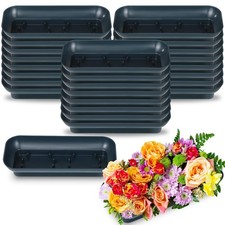 Floral Arrangement Bowls Large 10.5x4.6 Inch Square Flower Base 24 PCS