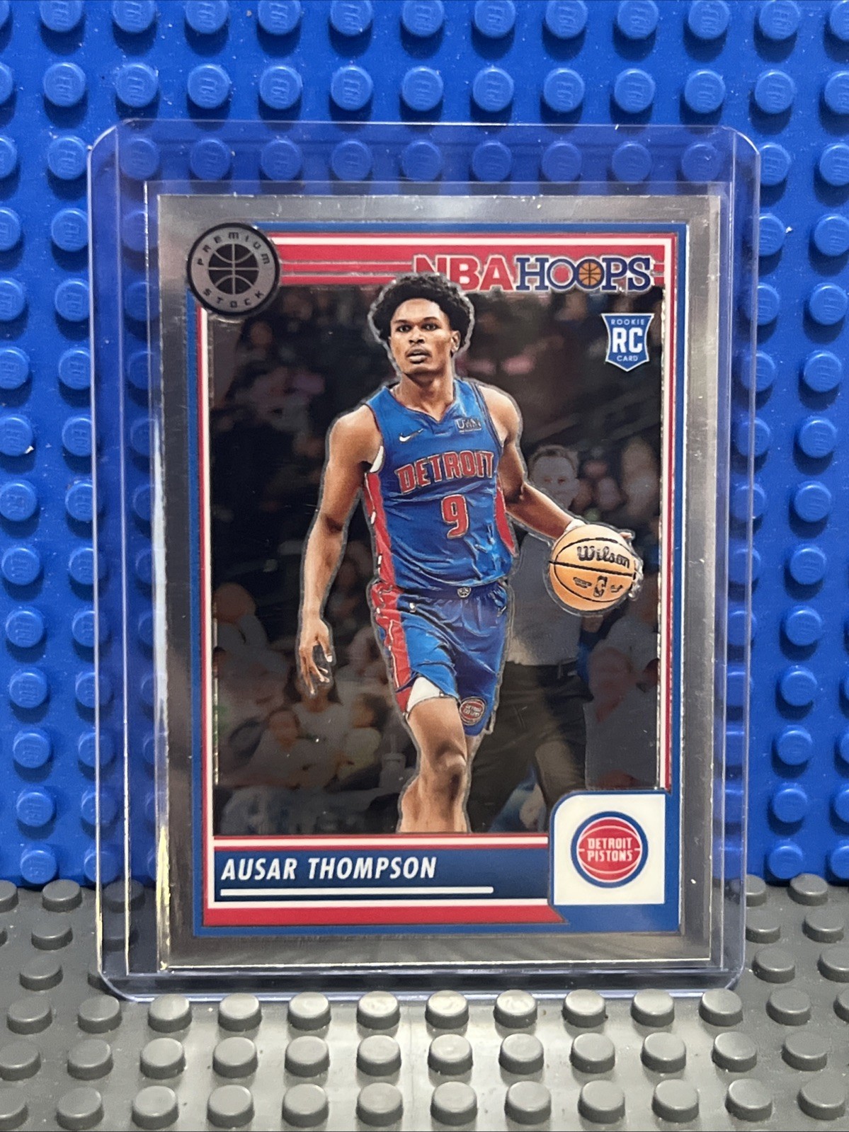 2023-24 NBA Hoops Premium Ausar Thompson Rookie RC #100