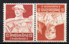 Deutsches Reich Zusammendruck K 24 aus MH 40, St&auml;nde 1934, postfrisch
