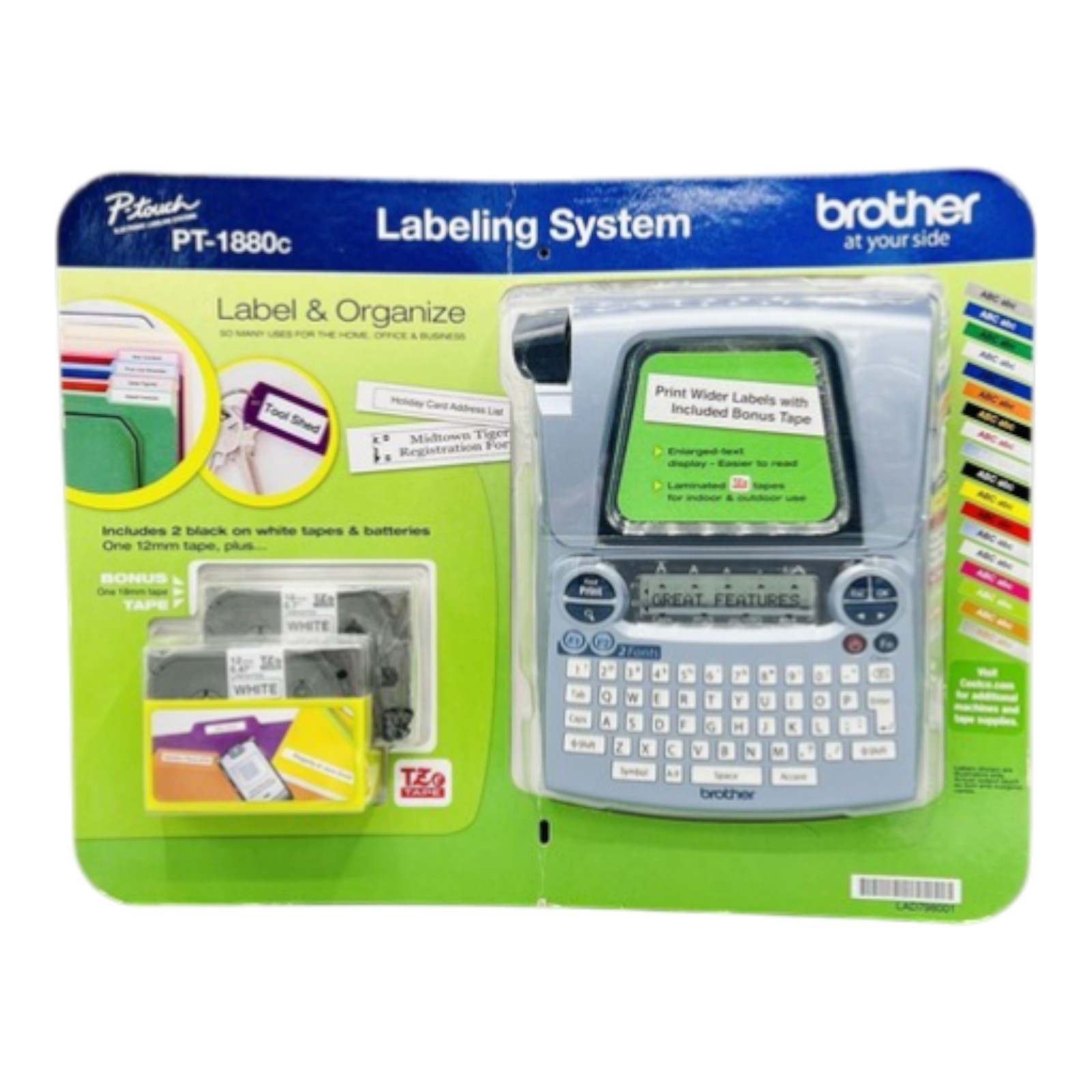 NEW in Package Brother P-touch Wide Labeling System PT-1880c LABEL MAKER