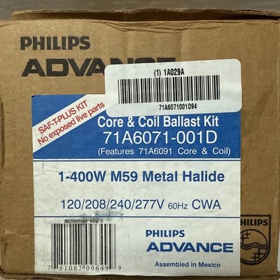 NEW ADVANCE 71A6071-001D Coil & Ballast Kit for 1-400W M59 Metal Halide