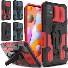 For Samsung Galaxy Note 20 Case Phone Cover Shockproof Kickstand Tempered Glass