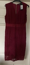 Boohoo Chiffon & Lace Dress Size 12 Brand New