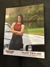Alex Taylor Signed Promo Hero Card Autographed 2024 PRI Show Drag Racing