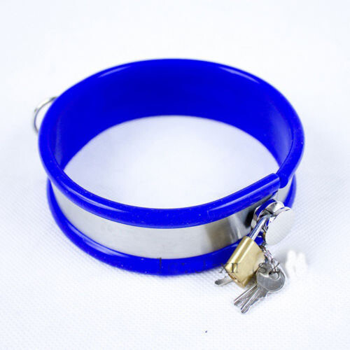 Male Chastity Belt Neck Collar Handcuffs Bra Thigh Cuffs Binding Kit Device New - Picture 40 of 73