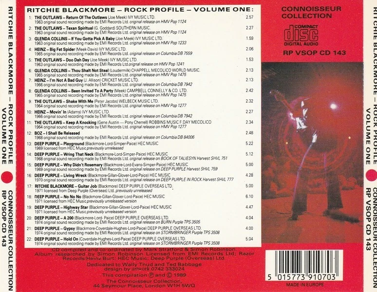 Ritchie Blackmore - Rock Profile One  - Bild 2 von 3
