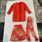 Vintage Barbie Coat Skirt Scarf #1464 Anti-Freezers 1970-95