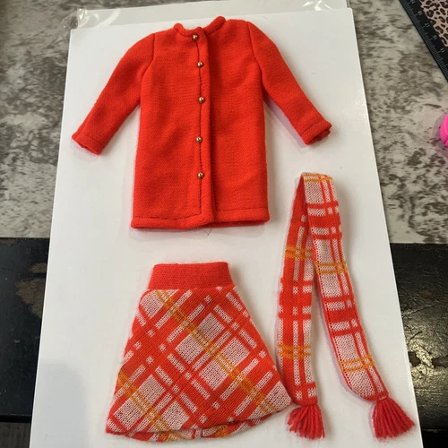 Vintage Barbie Coat Skirt Scarf #1464 Anti-Freezers 1970-95