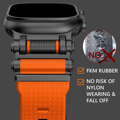 Rubber Sports Band For Apple Watch Series 10 9 8 7 6 5 4 iwatch Ultra2 TPU Strap - 第 6/24 張圖片