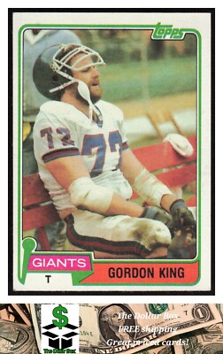 1981 Topps #14 Gordon King - New York Giants