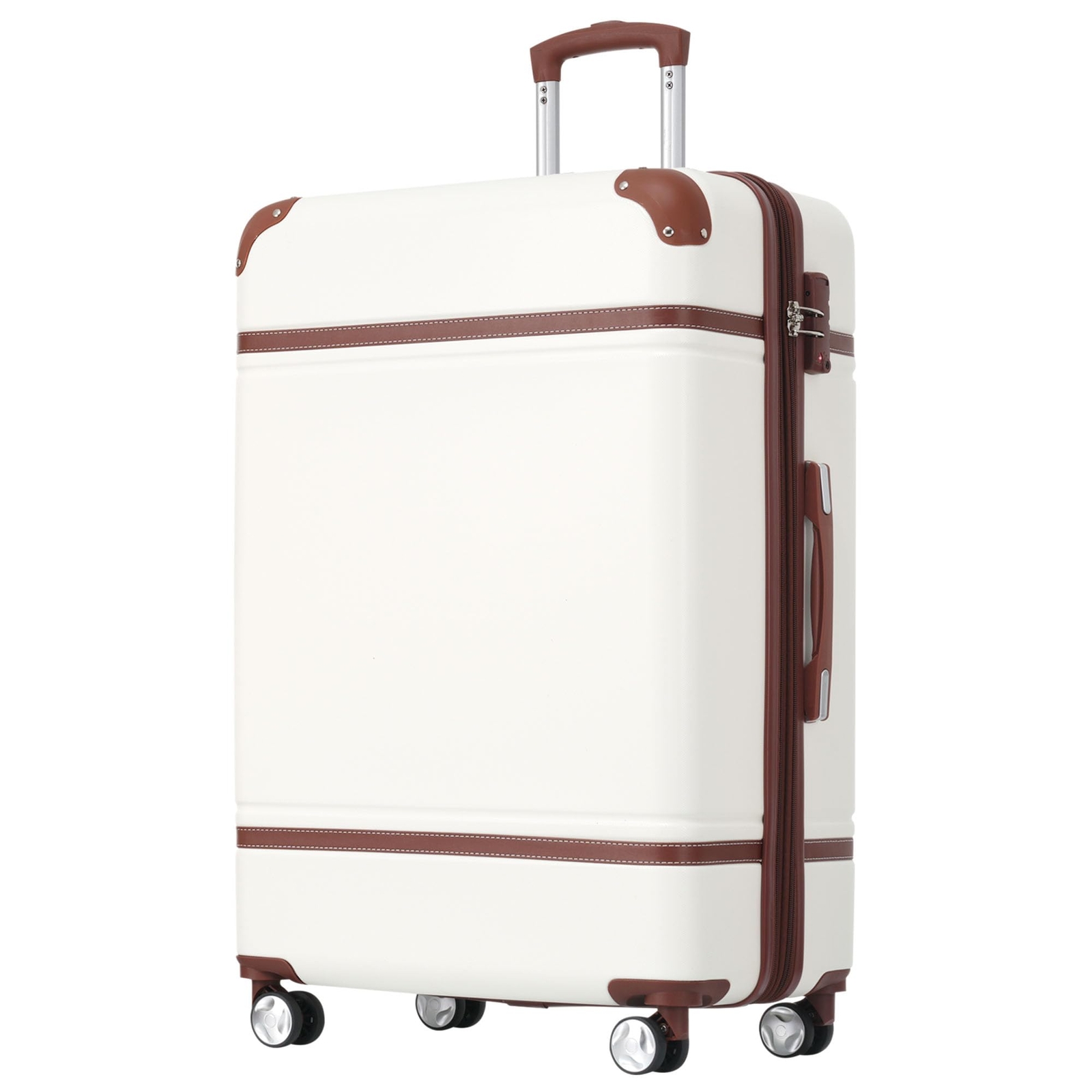 28in Carry on Luggage with Spinner Wheels Lightweight Hardshell Expandable Lu...