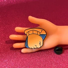 Arthur Fist Enamel Pin, Iconic Meme Collectible Pin Badge