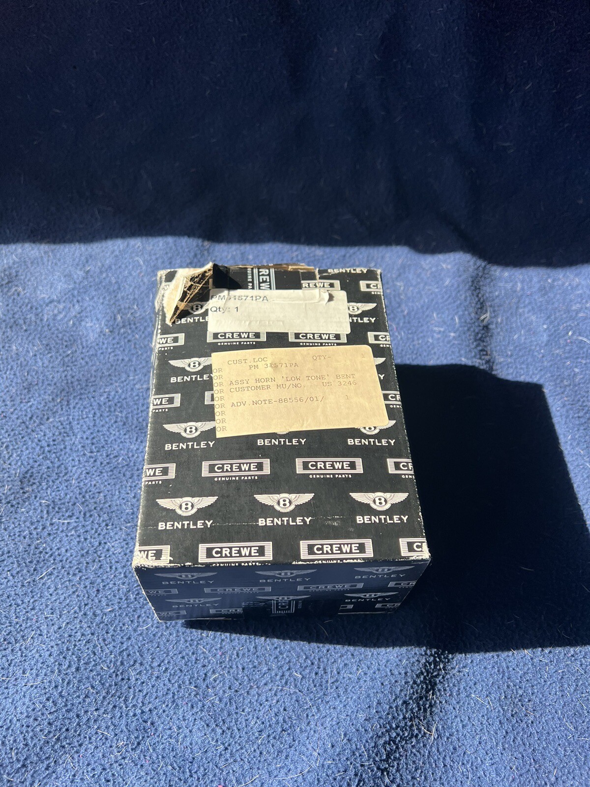 New Old Stock Genuine Bentley Crewe “Low Tone” Horn Assembly