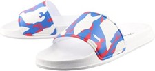 Vizari Adult Soccer Slide Sandals, White, Size-9, VZSS10014M-9