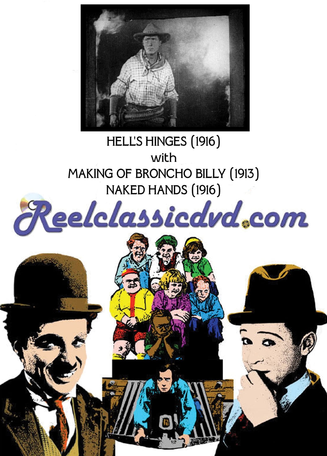 HELL'S HINGES WITH MAKING OF BRONCHO BILLY AND NAKED HANDS (DVD)