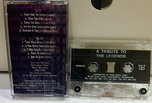 A TRIBUTE TO THE LEGENDS-KISHORE KUMAR & MOHD.RAFI-HINDI ALBUM CASSETTE.1997 - Picture 2 of 3