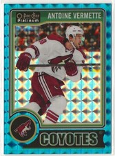 2014-15 O-Pee-Chee Platinum Blue Cubes #148 Antoine Vermette 53/65 Arizona