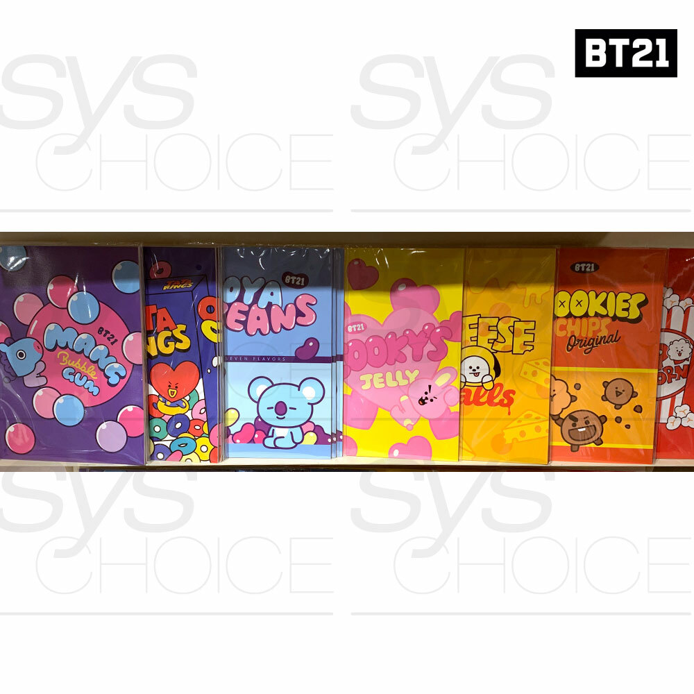 BTS BT21 Official Authentic Goods B5 Note Snack Ver 182x257mm 32P