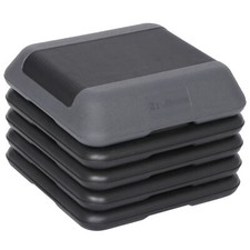 16" Adjustable Aerobic Stepper Exercise Workout Step Platform with 4 Risers