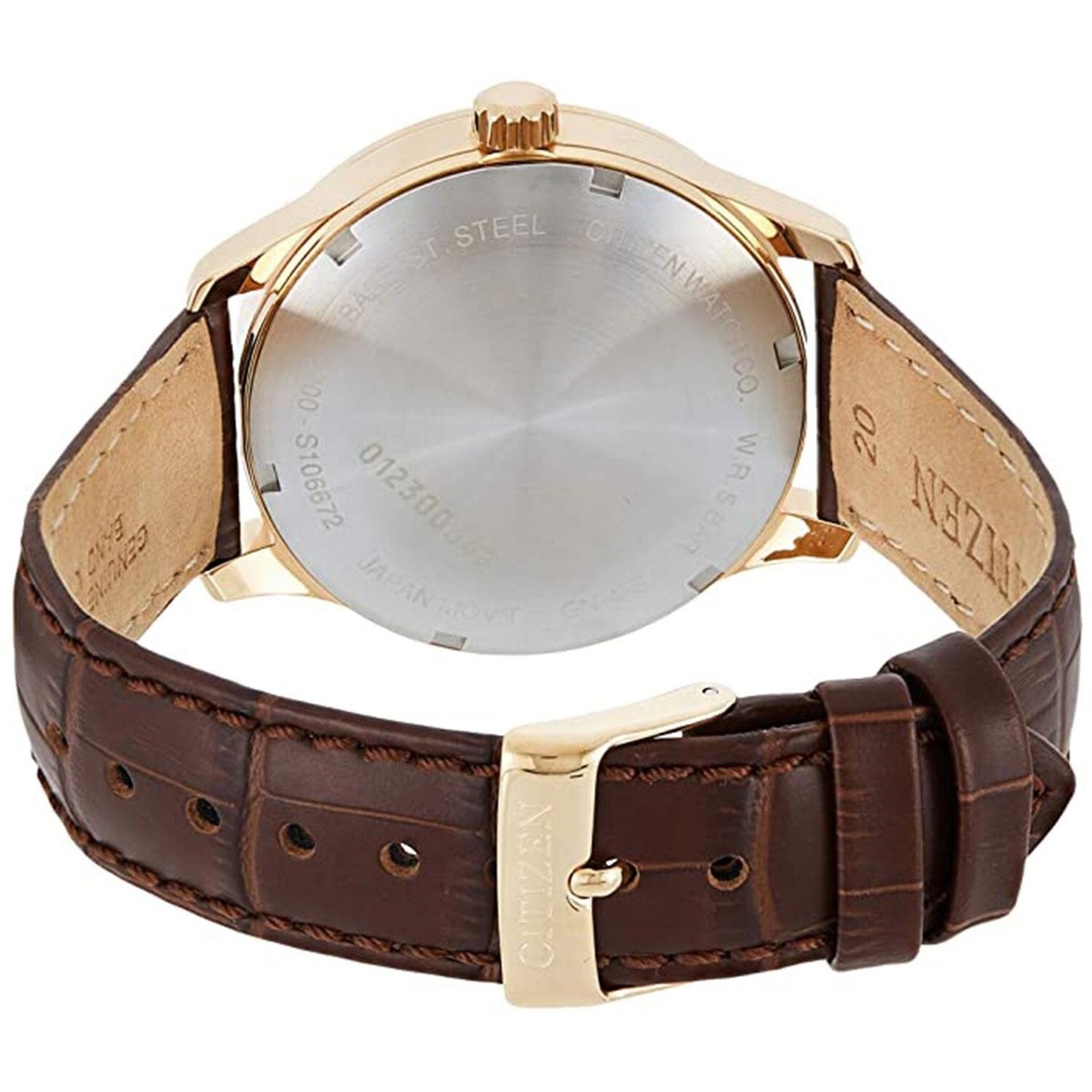 Citizen Classic Mechanical Watch with Black dial & leather band