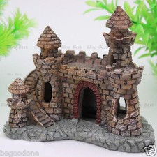 Mini Classical Castle Aquarium Ornament Fish Tank Hide Landscape Decoration
