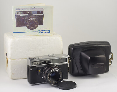 SOKOL 2 LOMO CAMERA Industar-70  F/2.8 50mm IN BOX + MANUAL & PASSPORT MINT