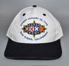 Vintage NFL Super Bowl XXXII Logo 7 Snapback Cap Hat