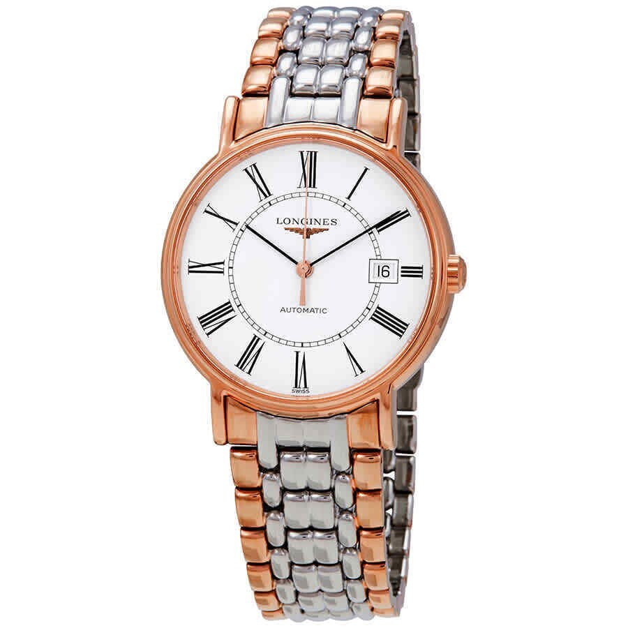 Longines Presence White/Rose Gold Two Tone Men's Watch L4