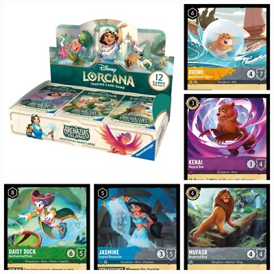 Disney Lorcana Archazias Island Einzelkarten NO FOIL Sleeved NM EN Monatsupdates