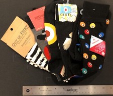 FOUR NEW with TAGS Pairs of Novelty Socks for Men