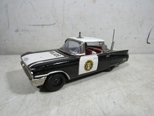 Vintage 1960s Ichiko Tin Friction Cadillac Police Toy Car Japan