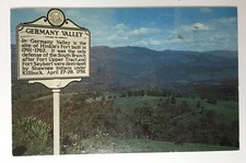 Vintage Postcard Germany Valley West Virginia WV Route 33 Chrome Posted 1977