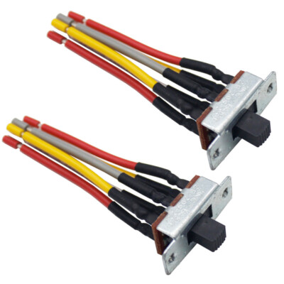 2pcs Canal Ceiling Fan Slide Switch 6Pin Reverse Direction Zing Ear ZE-209-22