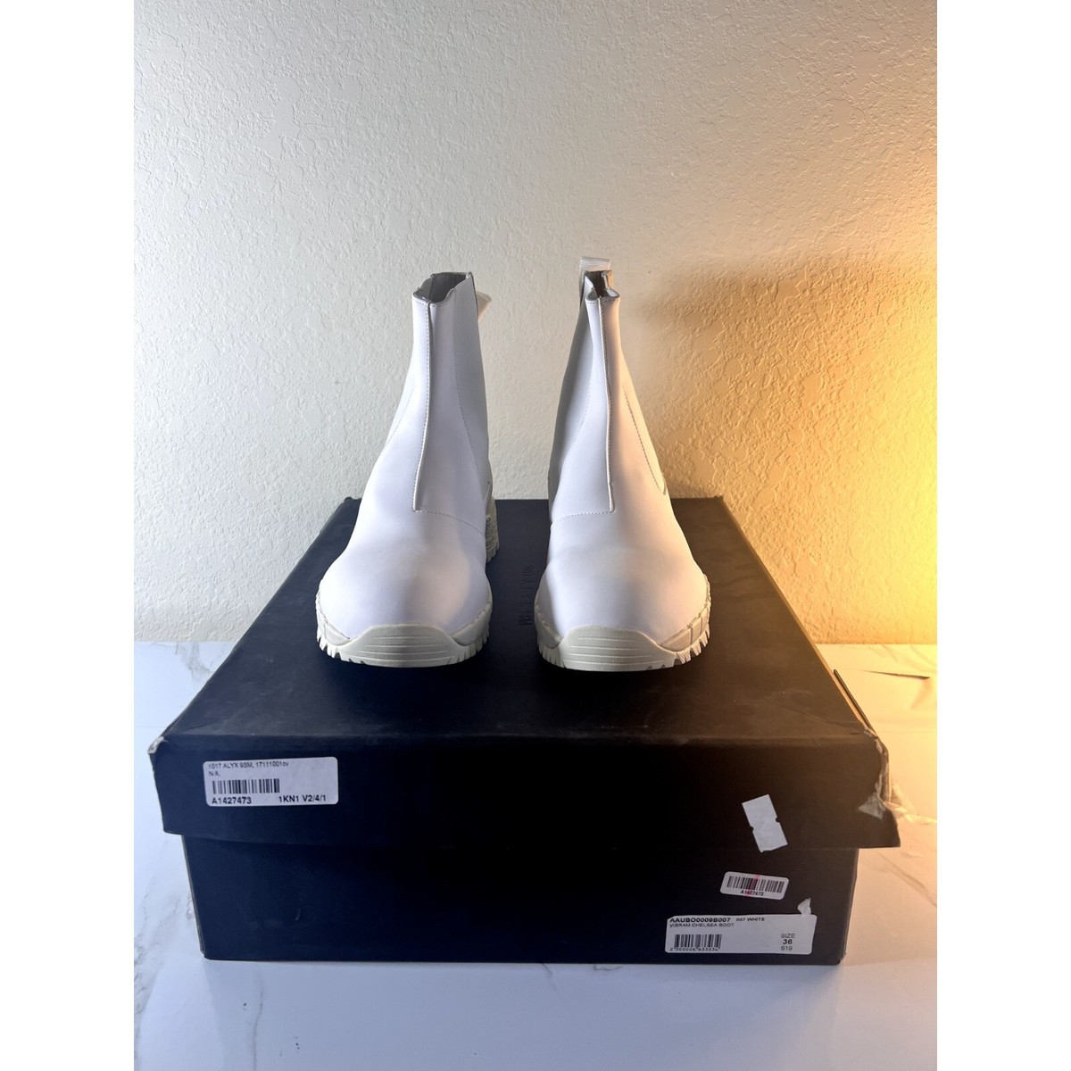 1017 ALYX 9SM Vibram Chelsea Boots White EU 36 | eBay