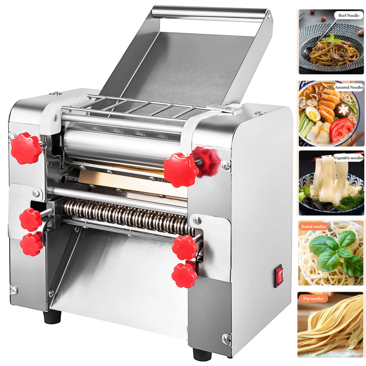 Minneer Electric Noodle Maker Machine for Pasta Press Dumplings Pizza 110V