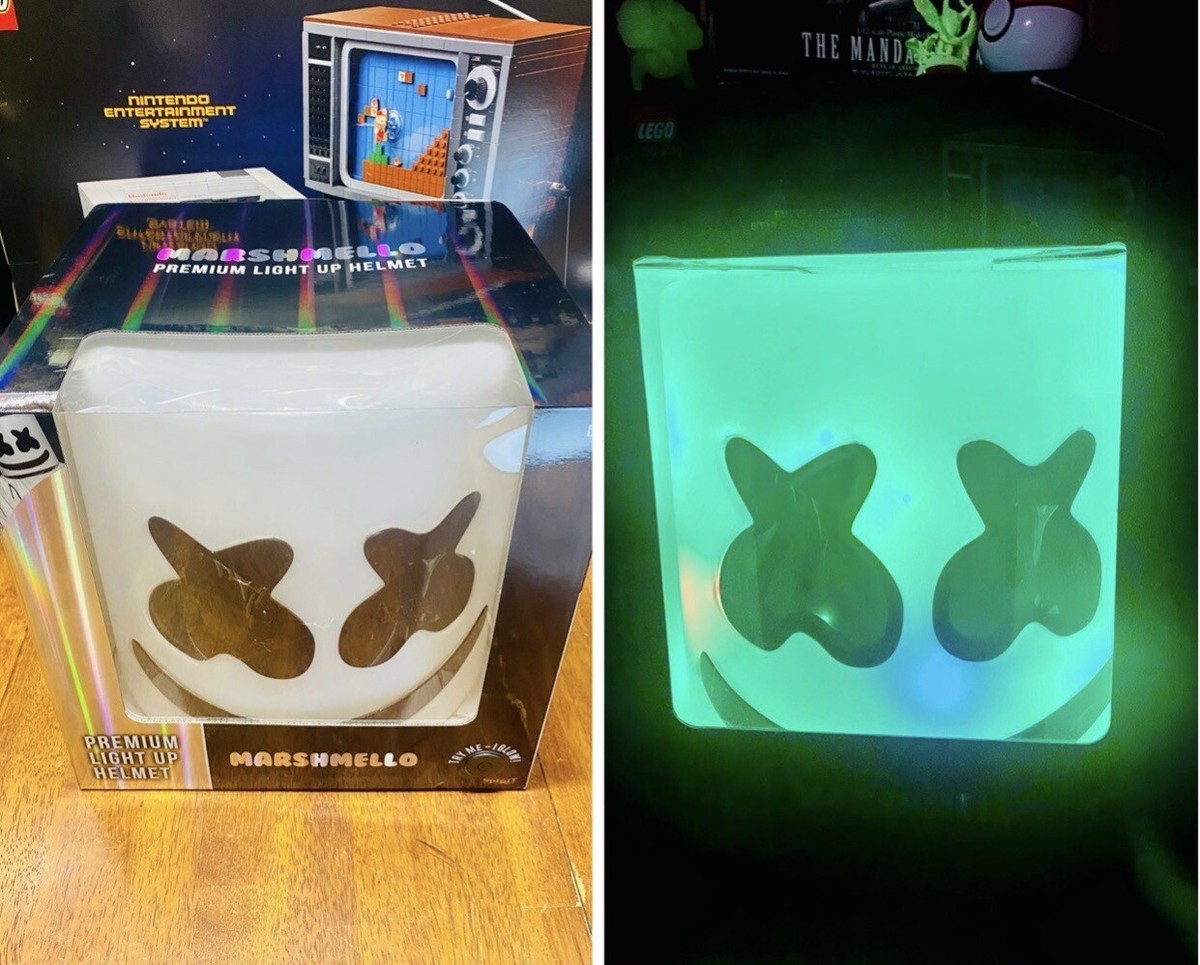 NEW 2023 DJ MARSHMELLO Premium Light Up LED Adjustable Helmet
