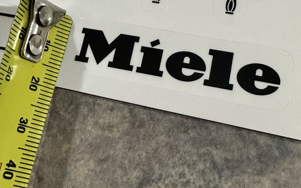 Miele cooktop LOGO sticker decal . . . . eBay