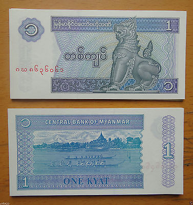 Myanmar 10 Kyats 1997 P71b Uncirculated Banknote Paper Money