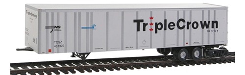 Remolque de carretera Bowser HO 40814 53' montado blanco, Norfolk Southern/Conrail #461372 | Zustand: New
