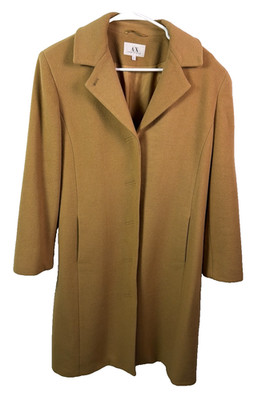 AX Armani Exchange Coat  Wool Blend in Camel sz L