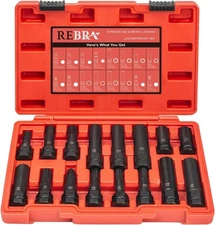 6 Spline & 7 Spline Lug Nut Socket Set, Spline Lug Nut Lock Key, Locking Wheel L