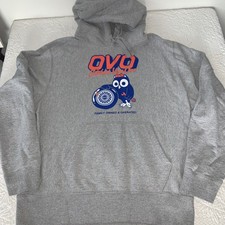 DRAKE OCTOBERS VERY OWN OVO OG Mechanic Owl Hoodie Size Large Family Owned