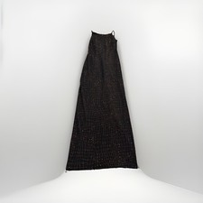 Betsy & Adam By Jaslene Black Sparkly Shiny Maxi Formal Long Dress Wedding Date