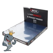 BCW LaserWeld  2-Pocket Envelope Pages 100ct Box FREE SHIP