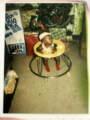 Polaroid  Photo African American Kid Boy Male   Y2K CristmasParty