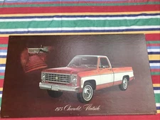 Chevrolet Silverado Fleetside 1975 Dealer Showroom Poster Board 18x32 GMC Chevy