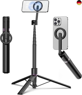 TONEOF 173cm Magnetisches Selfie Stick Stativ, Stark Magnetischer Aluminium