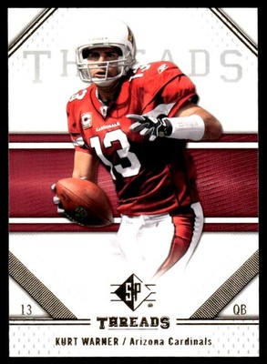 Kurt Warner 2009 SP Threads #57 Cardinals NFL READ FREE SHIPPING AutographDen