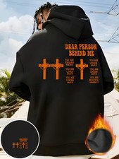 Men's Thickened Hooded Sweatshirt - Winter Warm Loose-Fit Pullover Sweater with